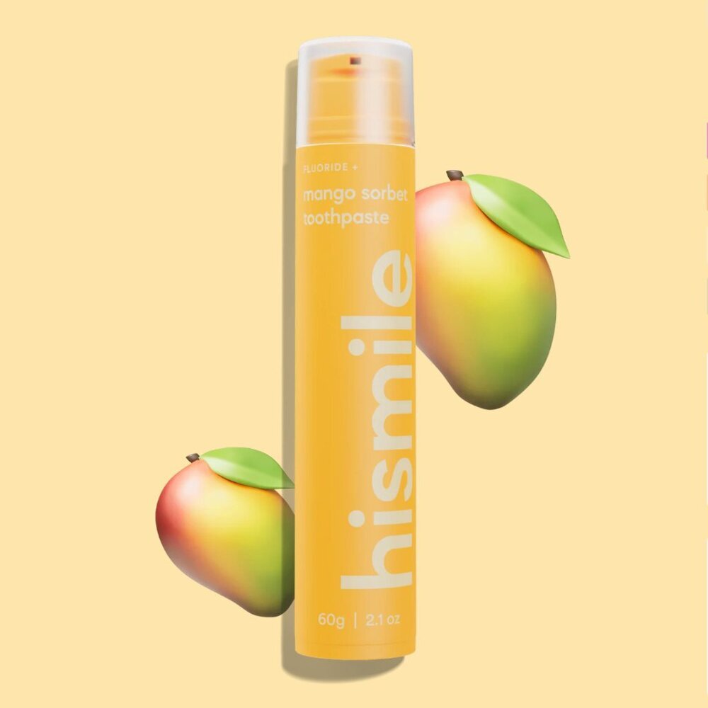 🥭 Hismile Mango Sorbet Toothpaste | 3-full-size Bundle | Original Packaging